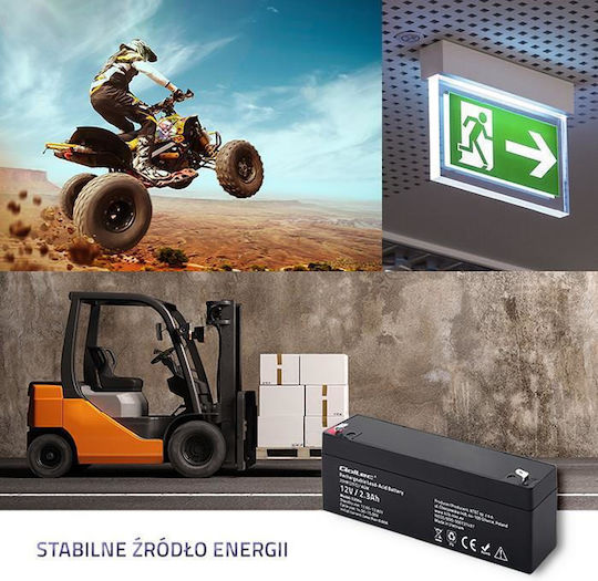 Qoltec AGM Батерия UPS с Капацитет 2.3Ах и Напрежение 12V 1бр
