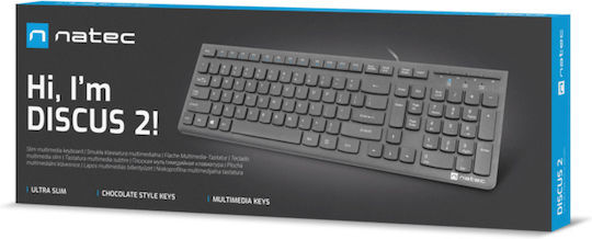 Natec Discus 2 Nur Tastatur Englisch US