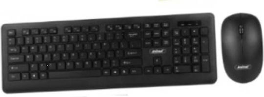 Andowl QK9000 Wireless Keyboard & Mouse Set International English White