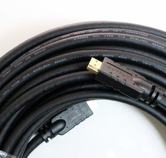 PremiumCord HDMI 2.0 Premium High Speed 4K 60Hz HDR Kabel HDMI-Stecker - HDMI-Stecker 20m Schwarz