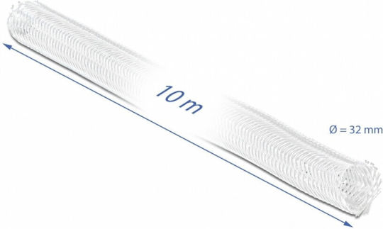 Delock Kabelmanagement-Gitter Haken Schleife 10m x 32mm Weiß Delock 20820