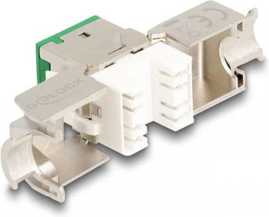Delock Set 10 Bucăți Rj45 Lsa Cat.6a Keystone Modul Fără Unealtă Verde Delock 88116