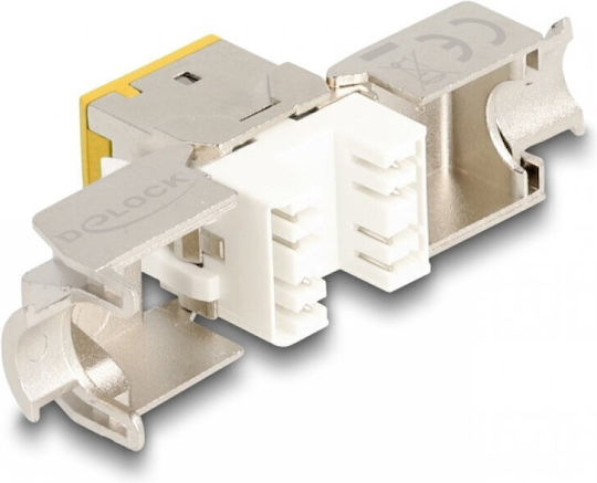 Delock Set 10 Pcs Keystone Rj45 Lsa Cat.6a Toollfree Yellow Modules Delock 88111