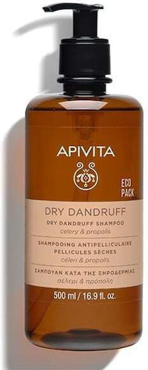 Apivita Dry Dandruff Celery & Propolis Shampoos Against Dandruff & Dry Scalp 500ml
