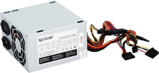 Spacer ATX 500 250W Μαύρο Τροφοδοτικό Υπολογιστή Full Wired