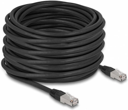 Delock Rj45 Network Cable Cat.6a Sftp Pe Outdoor 20m Black Delock 80132