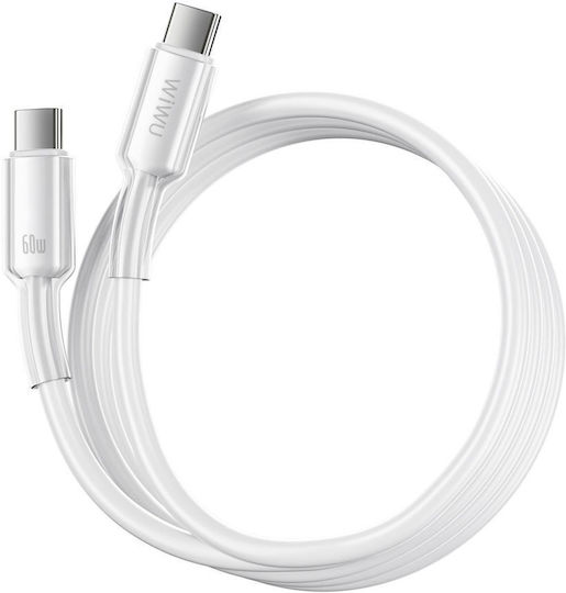 Wiwu USB 2.0 Kabel USB-C männlich - USB-C 60W Weiß 2m