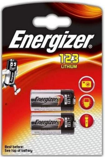 Energizer Baterii Litiu CR123 3V De Unică Folosință (Long Life) 2 Bucăți