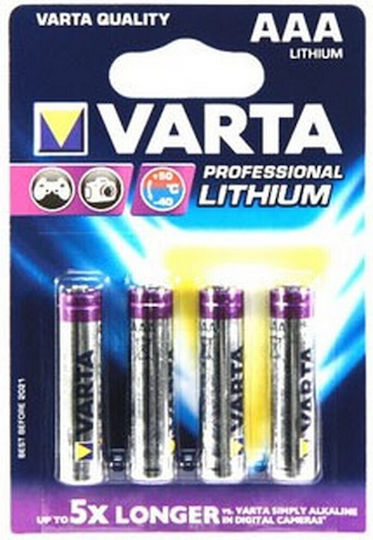Varta Ultra Μπαταρίες Λιθίου AAA 1.5V 4τμχ
