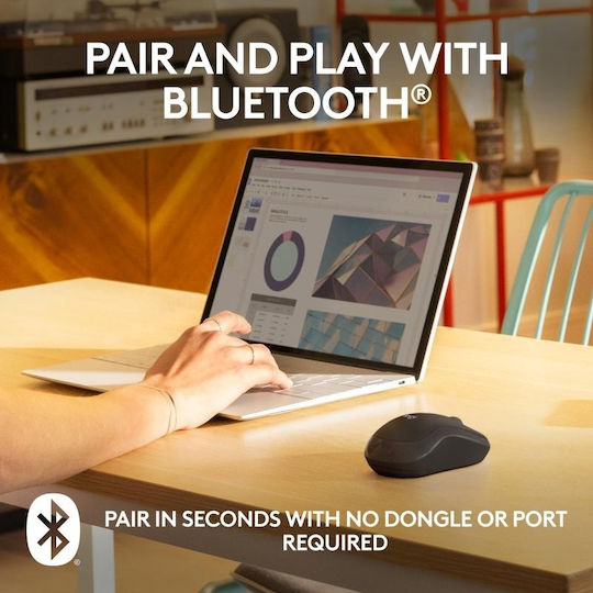 Logitech M240 Silent Ασύρματο Bluetooth Ποντίκι Graphite
