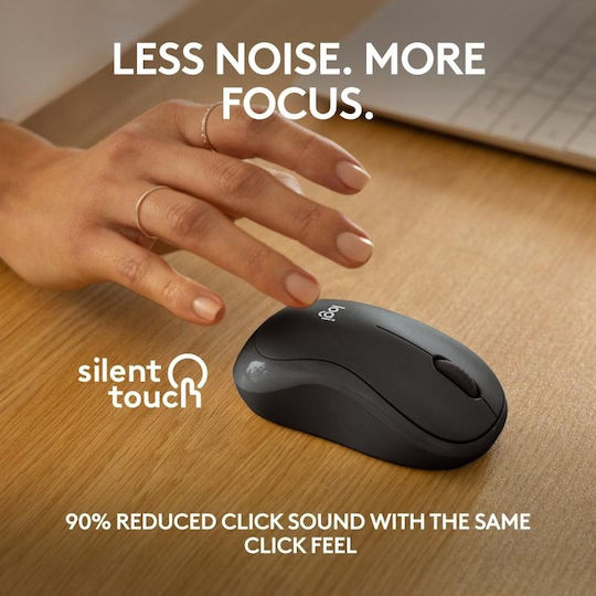 Logitech M240 Silent Ασύρματο Bluetooth Ποντίκι Graphite