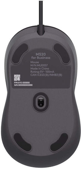 Logitech Signature M520 for Business Cu fir Mouse Negru