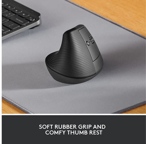 Logitech Lift Ασύρματο Εργονομικό Vertical Ποντίκι Μαύρο