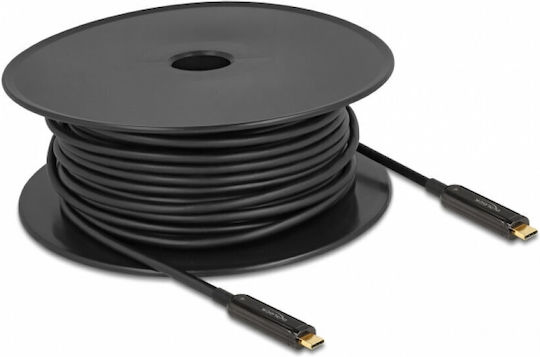 Delock Cablu Video Optic Activ USB Type-C 4K60Hz T-T 30m Delock 84132