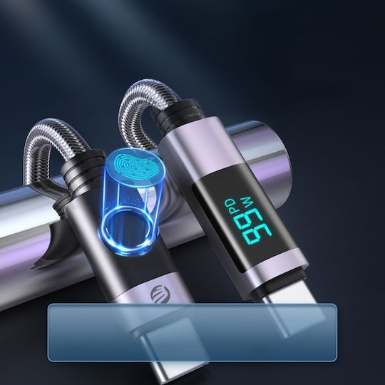 Orico LED Cable USB-C male - USB-C 100W PD Μαύρο 3m