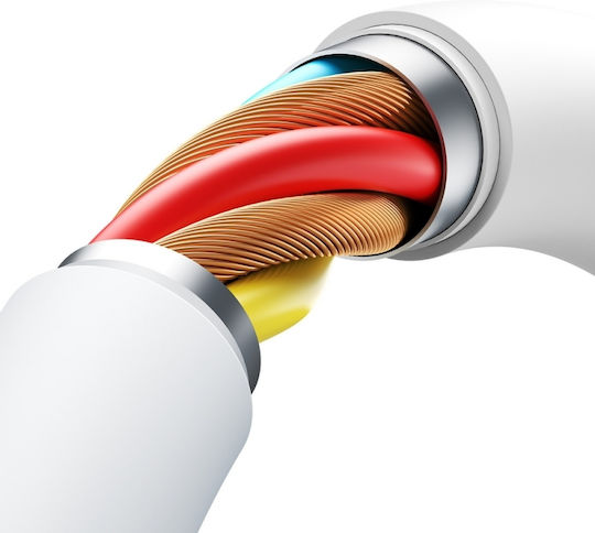 Joyroom Series Cable USB-C male - USB-C 60W Λευκό 1.2m S-A62 Lively