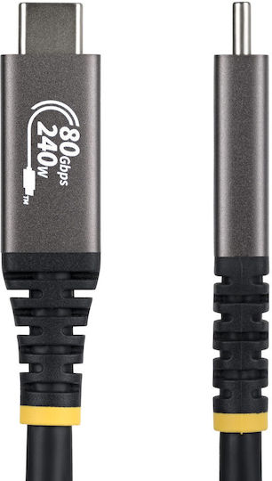 StarTech USB 2.0 Cable USB-C male - USB-C 240W PD Μαύρο 1m CC1M80GUSB4CABLE