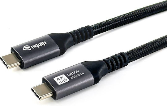 Equip USB 4 - УСБ 4 Видео Кабел USB-C Мъжки - USB-C 240W Захранване (PD) Черен 3м 128384