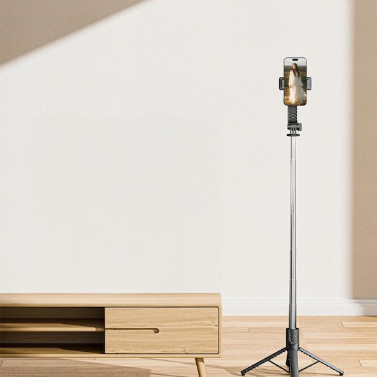Orico Spv100 Selfie Stick Τρίποδο Κινητού Bluetooth με Φωτισμό Μαύρο