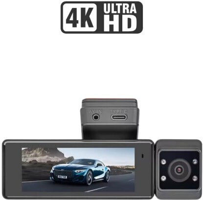 Комплект Камера DVR за Автомобил 4K със Дисплей Wi-Fi GPS и Задна Камера