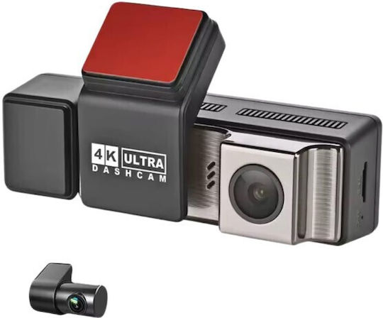 Комплект Камера DVR за Автомобил 4K със Дисплей Wi-Fi GPS и Задна Камера