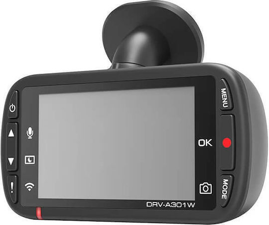 Kenwood Drva301w 1080P Windshield Car DVR, 2.7" Display with Suction Cup