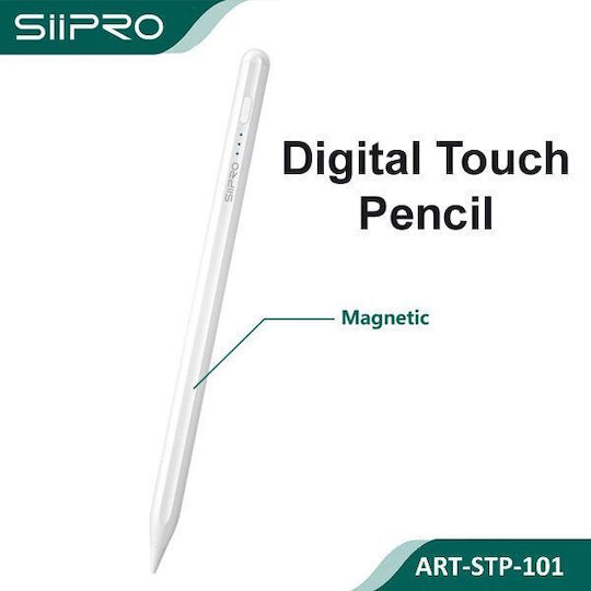 SiiPro STP-101 Digital Touch Stylus for iPad in White color