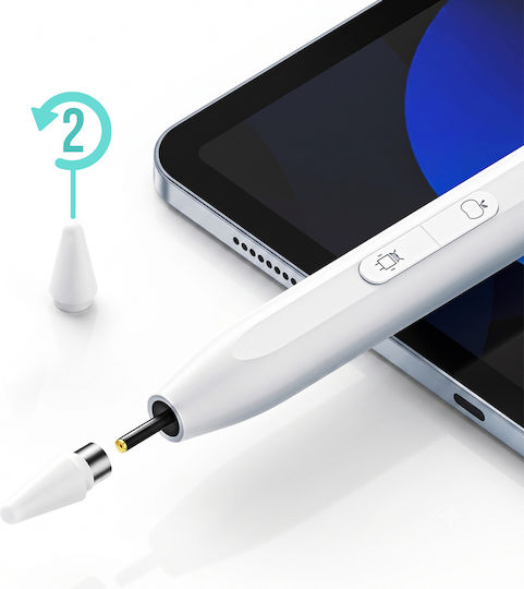 Joyroom JR-K12 14 Bucăți Stylus Digital Cu Palm Rejection Pentru iPad Compatibilitate Universală Alb