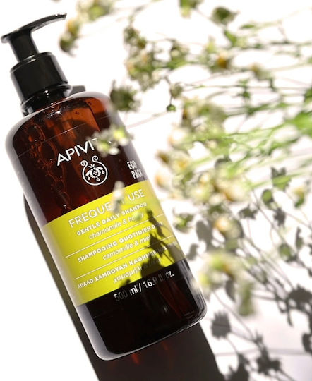 Apivita Frequent Use Chamomile & Honey Σαμπουάν Αναδόμησης/Θρέψης & Ενυδάτωσης για Όλους τους Τύπους Μαλλιών 500ml