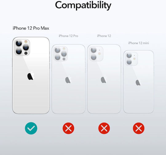 ESR Alliance 360 Full Cover Plastic Set with Glass Blue (iPhone 12 Pro Max)