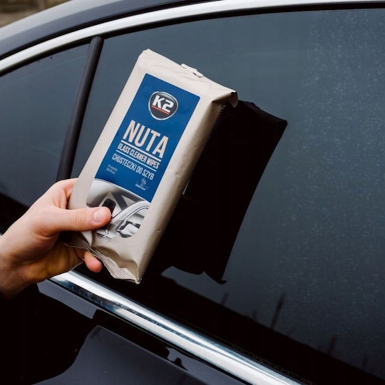 K2 Nuta Wipes Glasreinigungstücher für Autos 24Stück