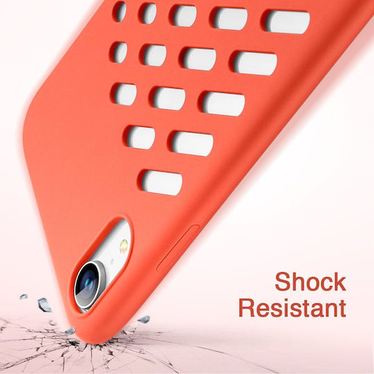 ESR Yippee Color Crocs Back Cover Silicone Coral (iPhone XR)