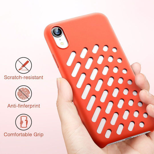 ESR Yippee Color Crocs Back Cover Silicone Coral (iPhone XR)