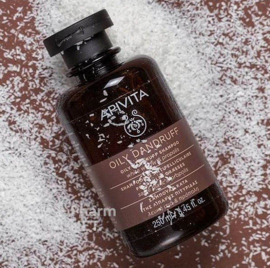 Apivita Oily Dandruff White Willow & Propolis Σαμπουάν κατά της Πιτυρίδας για Λιπαρά Μαλλιά 250ml