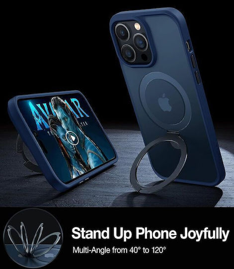 Torras Back Cover Silicone Navy Blue (iPhone 15 Pro)