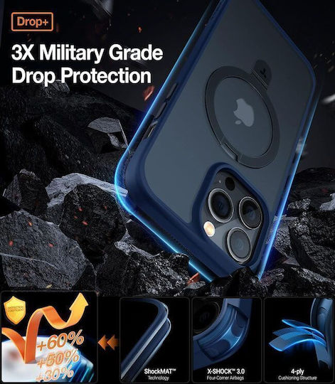 Torras Back Cover Silicone Navy Blue (iPhone 15 Pro)