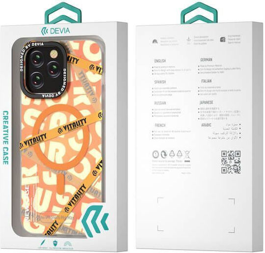 Devia Series Back Cover Μαγνητικό Πορτοκαλί (iPhone 15 Pro)