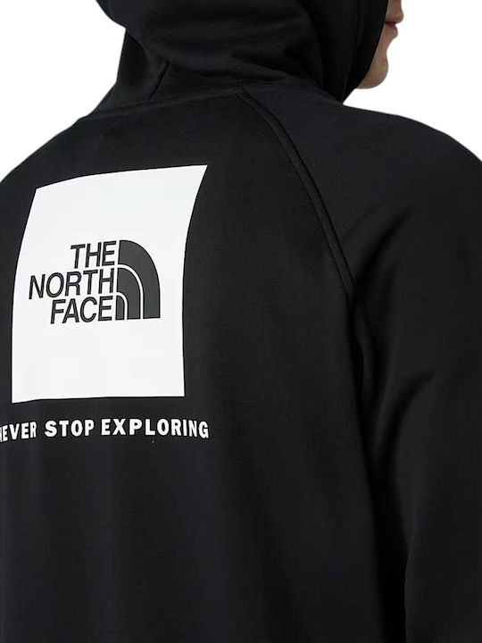 Raglan Box Суитшърт с Качулка Tnf black