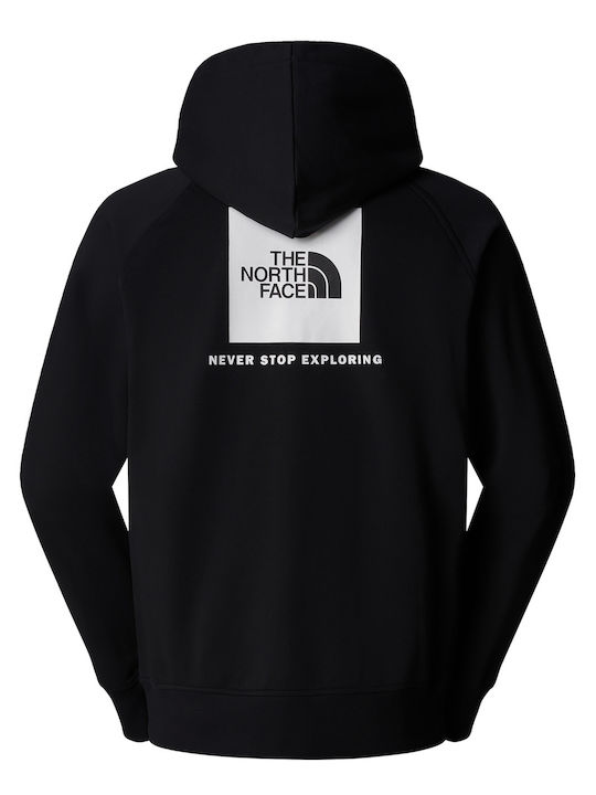 Raglan Box Суитшърт с Качулка Tnf black