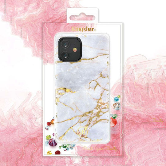 Kingxbar Agate Series Задна корица Пластмаса Син (iPhone 12 mini)