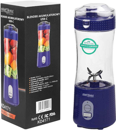 Kraft & Dele Blender cu cană din plastic 380 ml violet KD4171