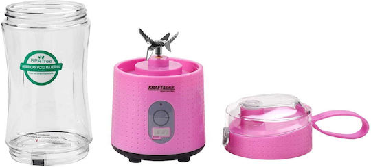 Kraft & Dele Blender cu cană din plastic 380 ml roz KD4172