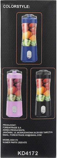 Kraft & Dele Blender cu cană din plastic 380 ml roz KD4172
