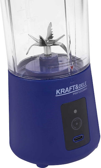 Kraft & Dele Blender cu cană din plastic 400 ml albastru KD4174