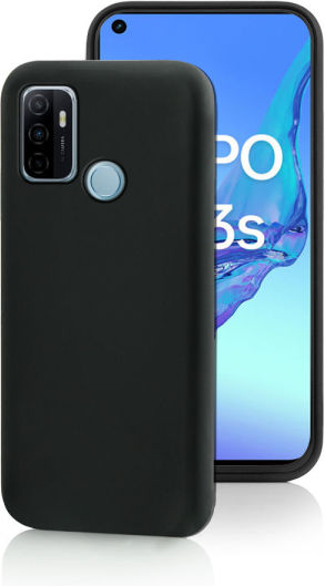 Fonex 0.6mm Back Cover Σιλικόνης 0.6mm Μαύρο (Oppo A53s/A53)
