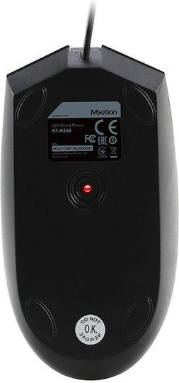 Meetion M360 Verkabelt Maus Schwarz
