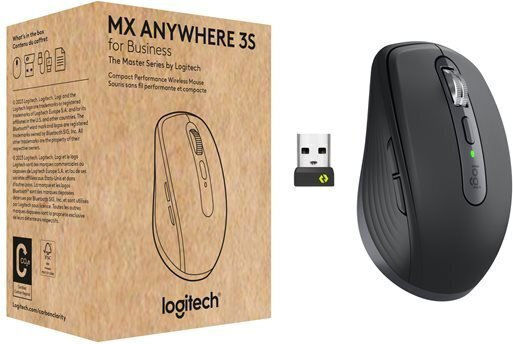 Logitech MX Anywhere 3S for Business Kabellos Maus Graphite