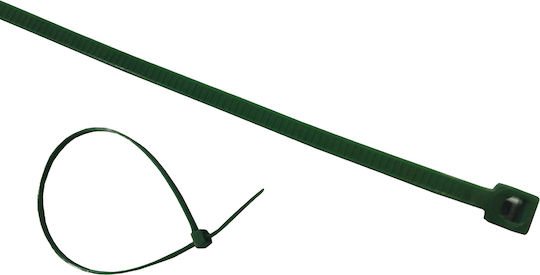 Eurolamp Plastic Cable Ties 200mmx2.5mm In Green Colour 100pcs 147-54062