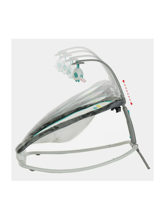 Relax Electric Pentru Bebeluși Cu Muzică și Vibrație Albastru Pentru Copil Până La 9kg