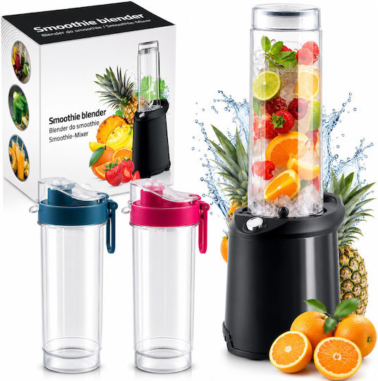 Blender cu cană din plastic 600 ml gri ED718